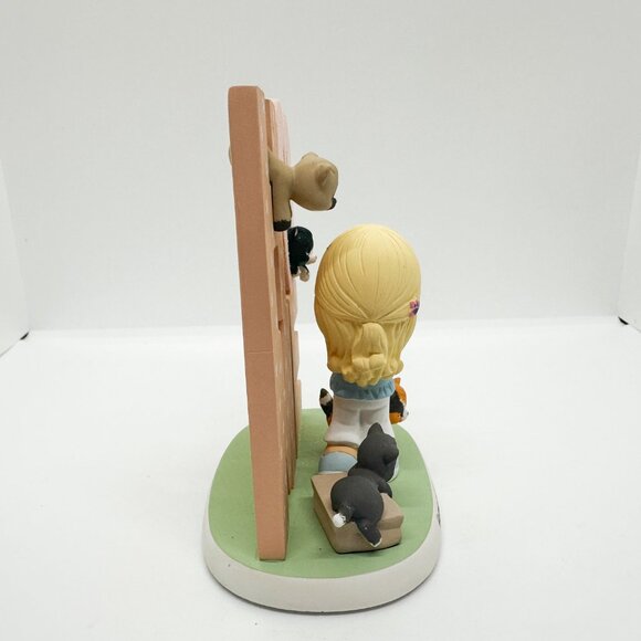 SOLD NIB Hamilton Collection Precious Moments Cat Obsessed Ceramic Figurine - Picture 6 of 7